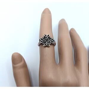 Sterling Silver Celtic Cross Ring Size 6 – Thick 925 Band, New